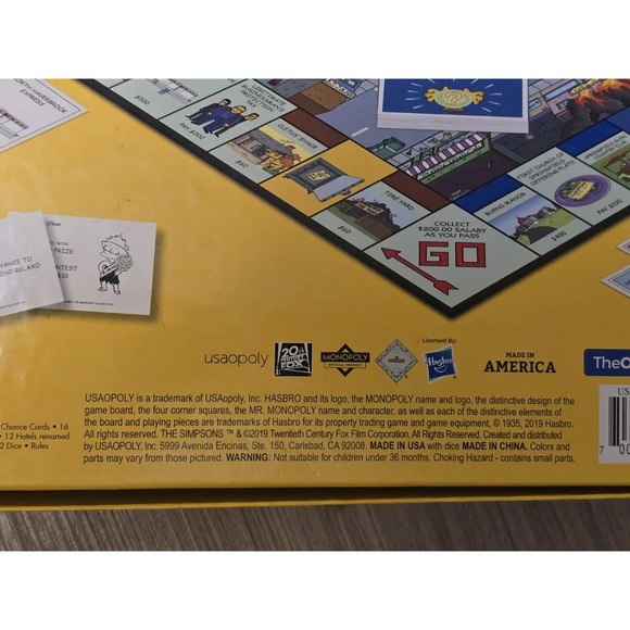 The SIMPSONS Monopoly "Welcome To Springfield"  Board Game Nice Clean Complete - Picture 8 of 8